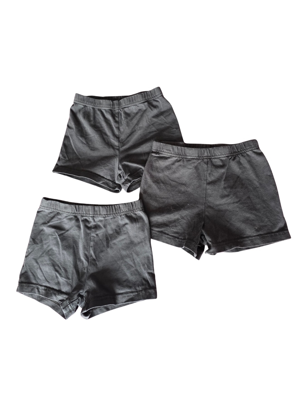 Carter's Girls Black Under/Athletic Shorts 3-Pack
